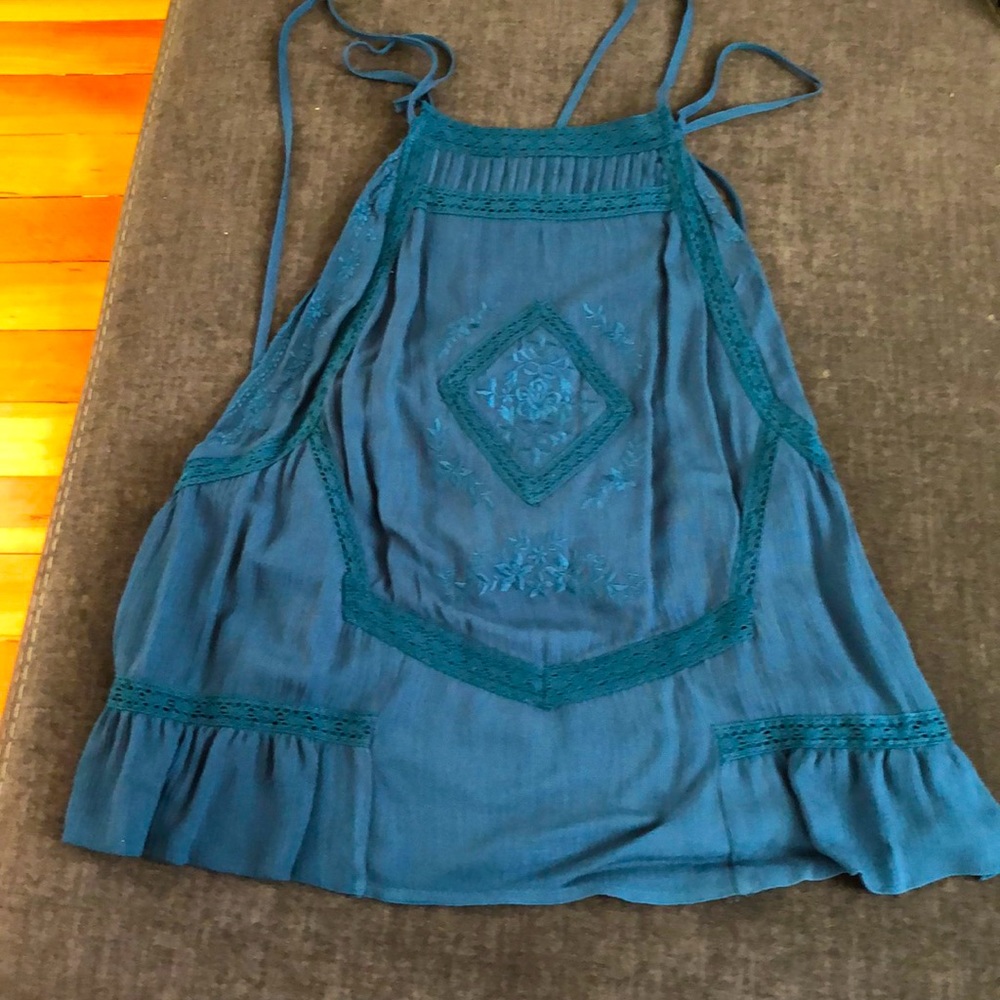 Open back tank top